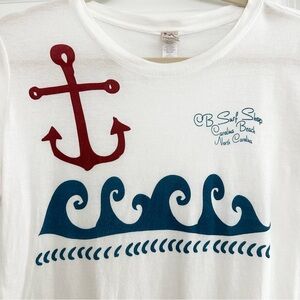 CB Surf Shop Graphic Tee Anchor & Waves Carolina Beach, North Carolina Coastal